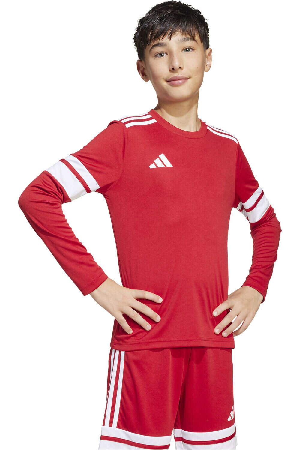 adidas camisetas entrenamiento futbol manga corta niño SQUA25 JSY LY vista frontal