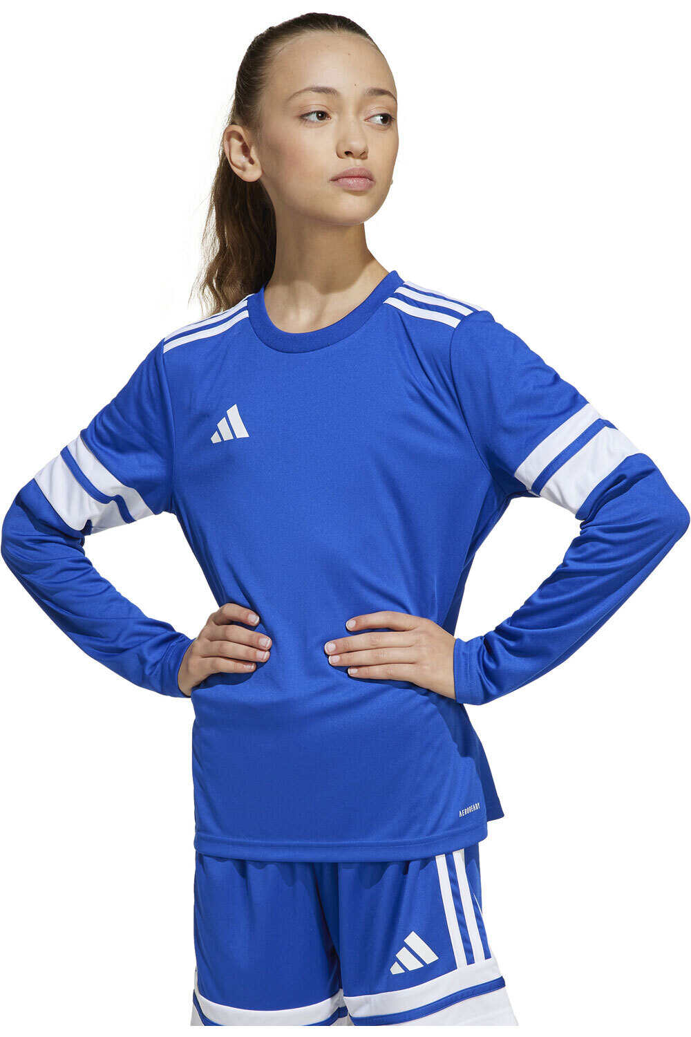 adidas camisetas entrenamiento futbol manga corta niño SQUA25 JSY LY vista frontal