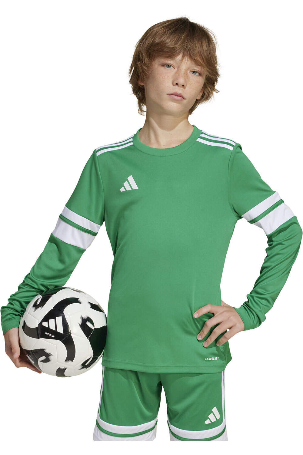 adidas camisetas entrenamiento futbol manga corta niño SQUA25 JSY LY vista frontal