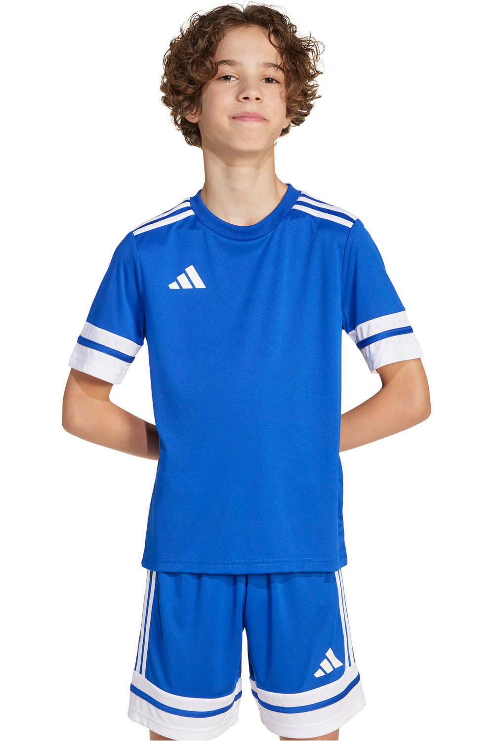adidas camisetas entrenamiento futbol manga corta niño SQUA25 JSY Y vista frontal