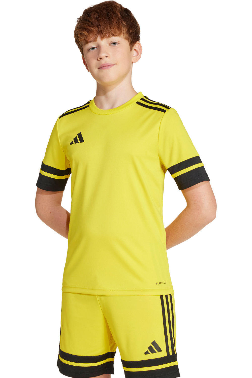 adidas camisetas entrenamiento futbol manga corta niño SQUA25 JSY Y vista frontal