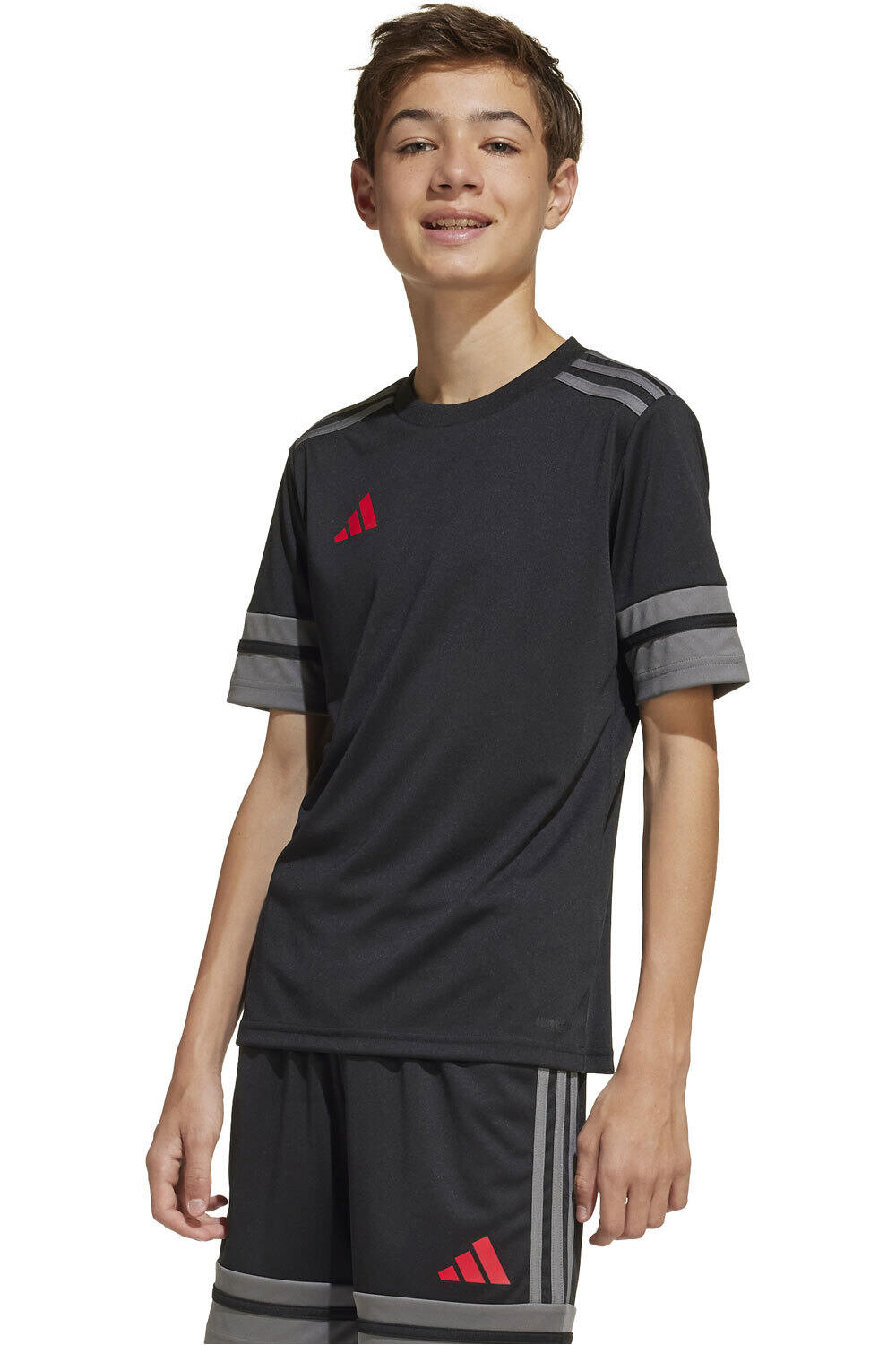 adidas camisetas entrenamiento futbol manga corta niño SQUA25 JSY Y vista frontal