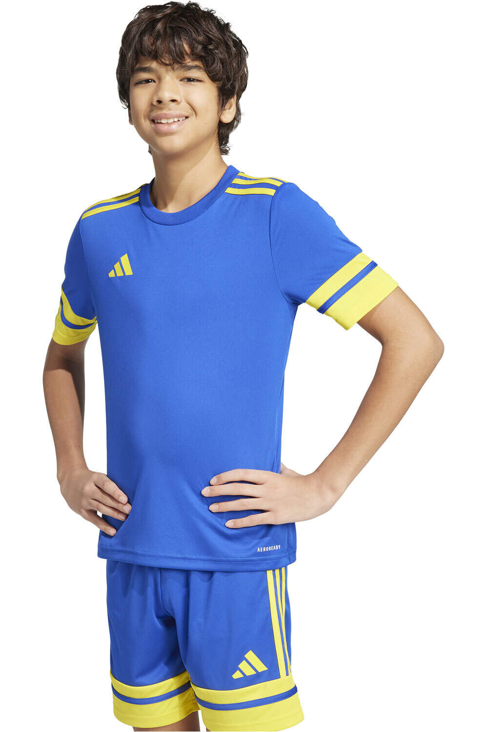 adidas camisetas entrenamiento futbol manga corta niño SQUA25 JSY Y vista frontal