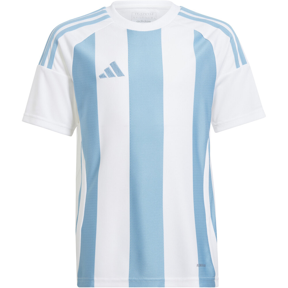 adidas camisetas entrenamiento futbol manga corta niño STRIPED 24 JSYY vista frontal