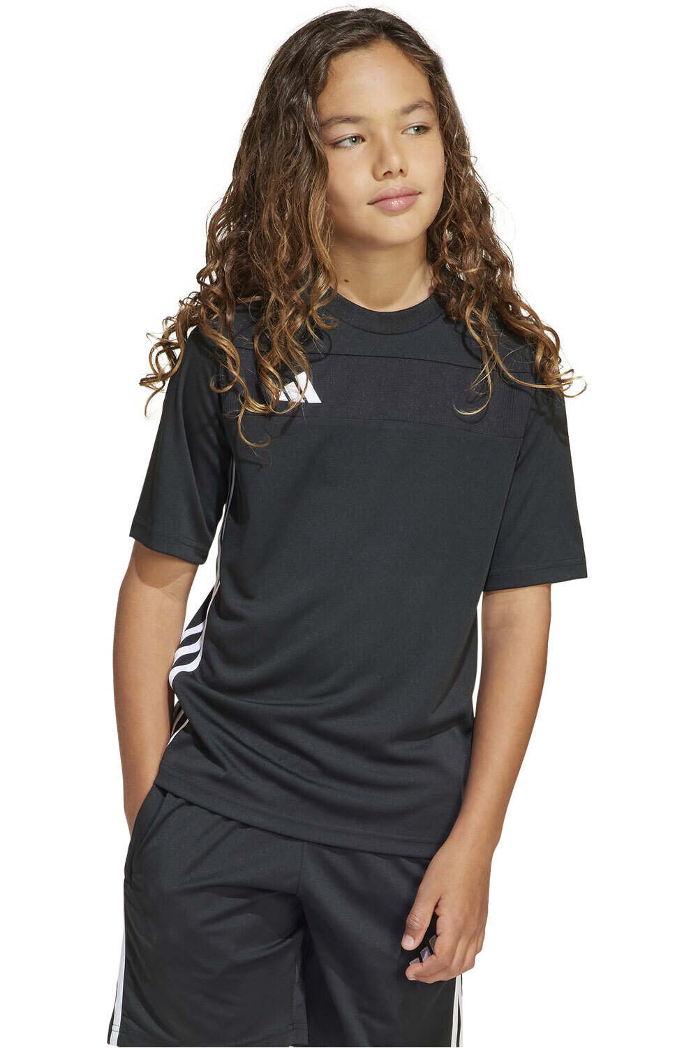 adidas camisetas entrenamiento futbol manga corta niño TIRO ES JSY Y vista frontal