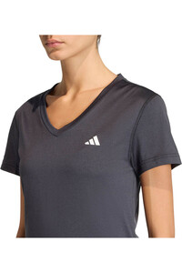 adidas camisetas fitness mujer CUELLO PICO ESSENTIALS vista detalle