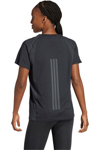 adidas camisetas fitness mujer DE PUNTO SIN COSTURAS vista trasera