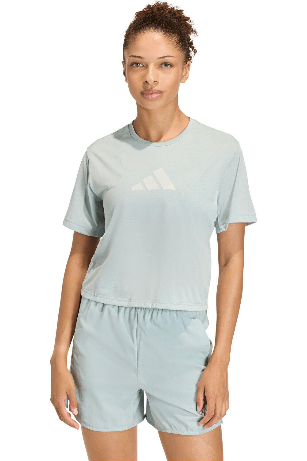 adidas camisetas fitness mujer ESSENTIALS BIG LOGO PERFORMANCE vista frontal