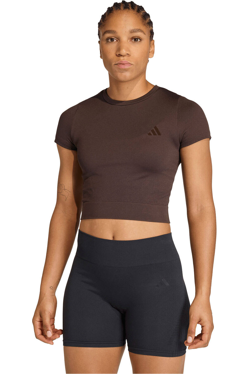 adidas camisetas fitness mujer ESSENTIALS KNIT vista frontal