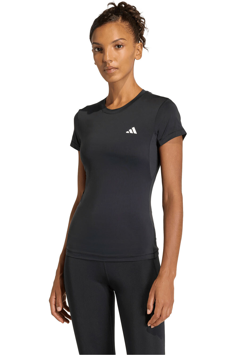 adidas camisetas fitness mujer POWER ESSENTIALS CONTOUR vista frontal