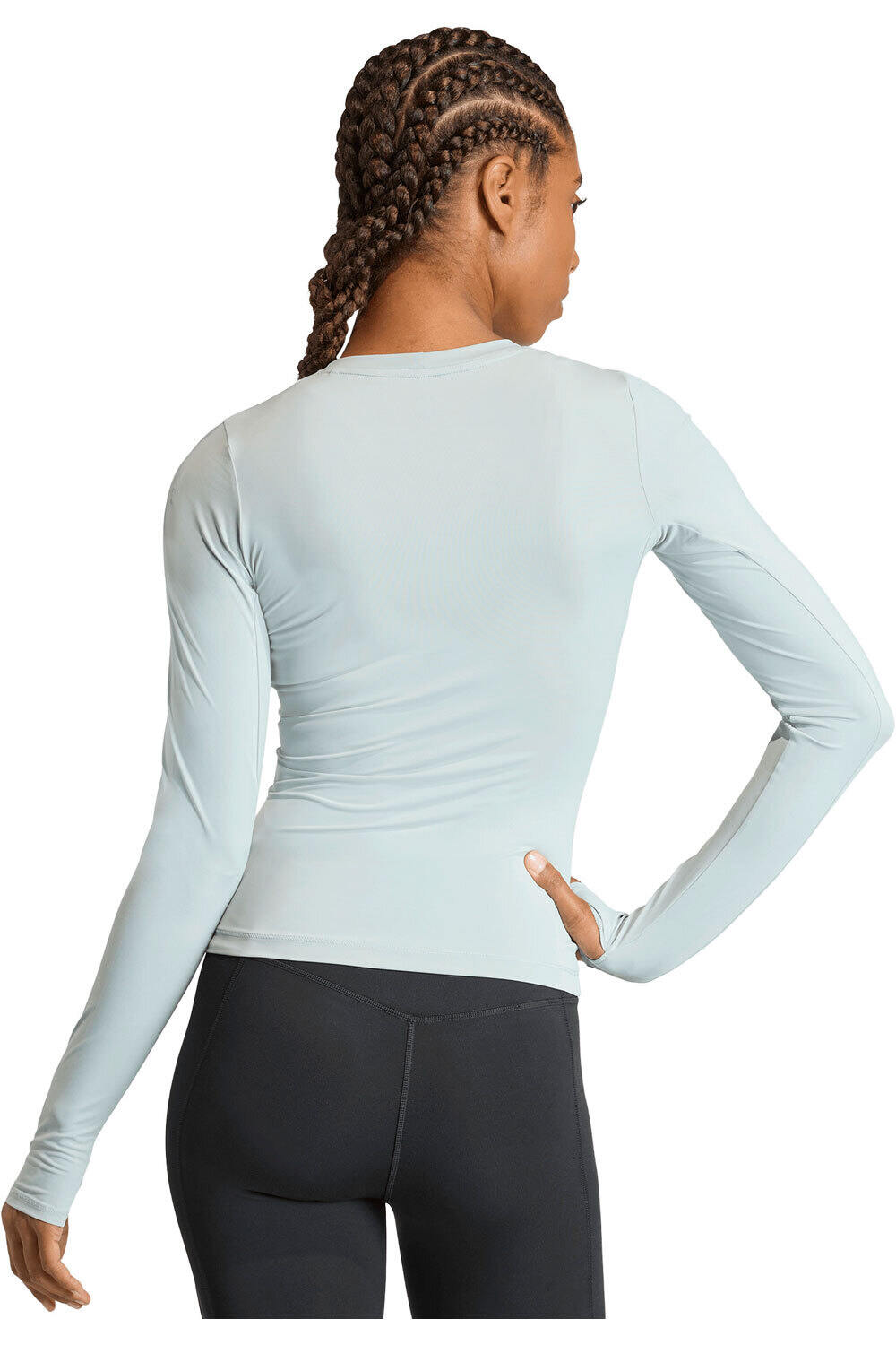 adidas camisetas fitness mujer POWER ESSENTIALS CONTOUR vista trasera