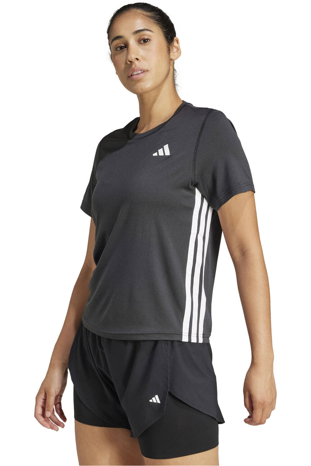 adidas camisetas fitness mujer TE 3S CREW TEE vista frontal