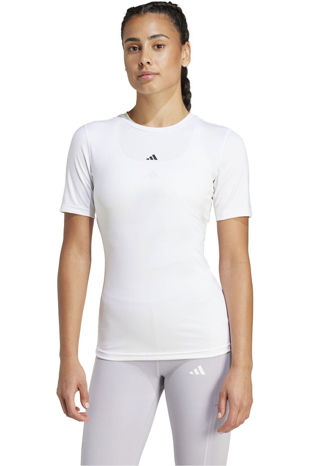 adidas camisetas fitness mujer TF TRAIN T vista frontal