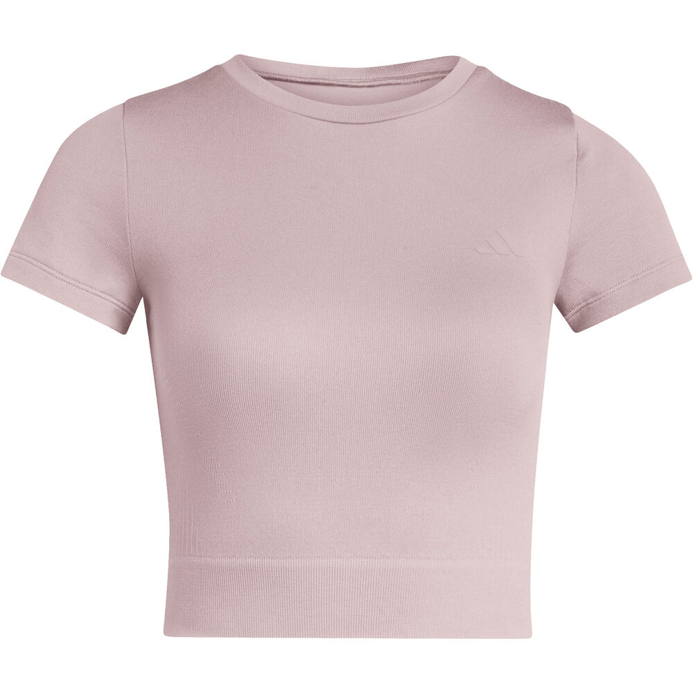 adidas camisetas fitness mujer WE KNIT TEE vista detalle