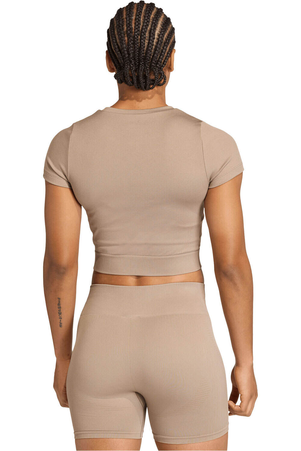 adidas camisetas fitness mujer WE KNIT TEE vista trasera