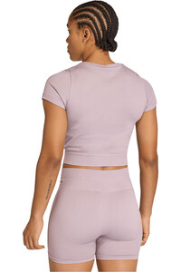 adidas camisetas fitness mujer WE KNIT TEE vista trasera