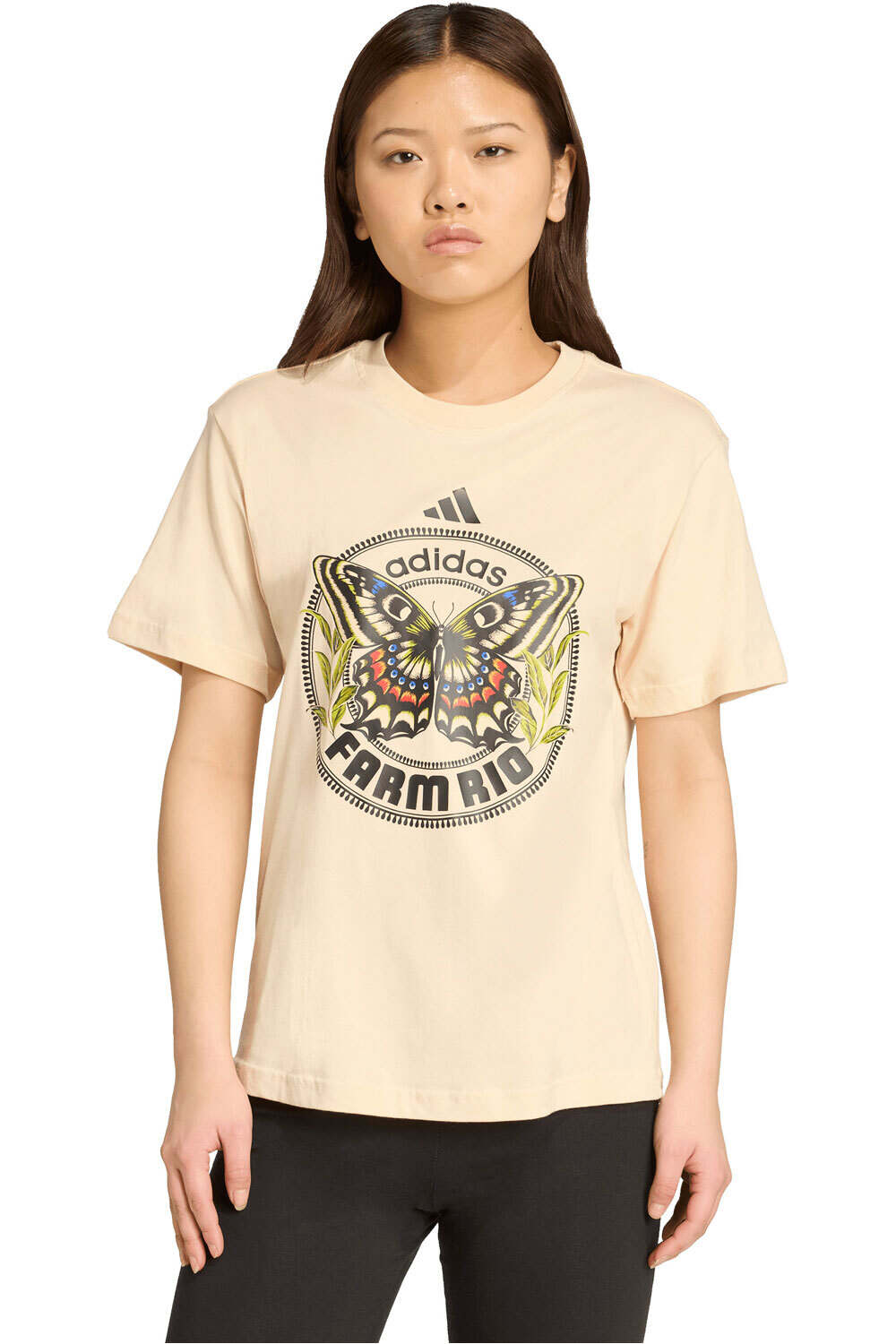 adidas camisetas fitness mujer X FARM GRAPHIC vista frontal