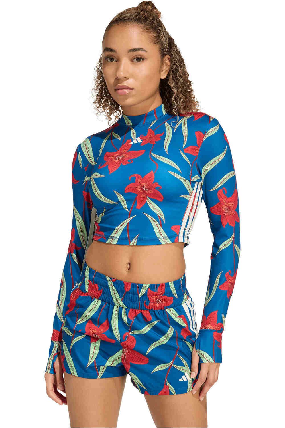 adidas camisetas fitness mujer X FARM RIO TRAINING vista frontal