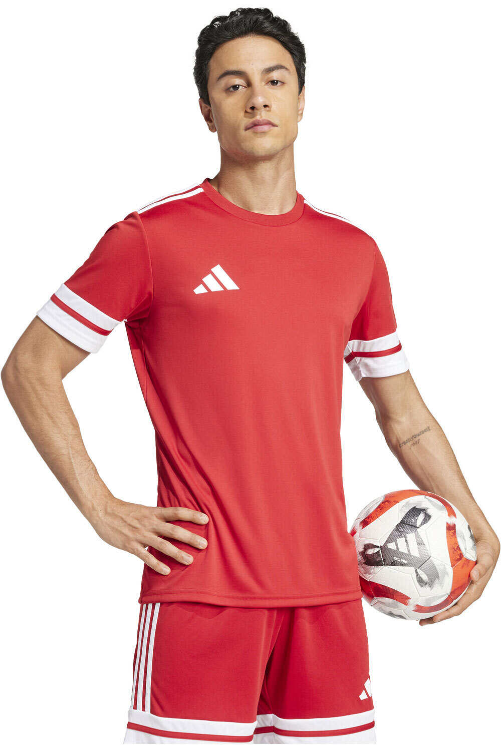 adidas camisetas fútbol manga corta SQUA25 JSY M vista detalle