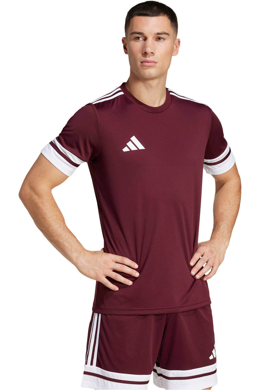 adidas camisetas fútbol manga corta SQUA25 JSY M vista frontal