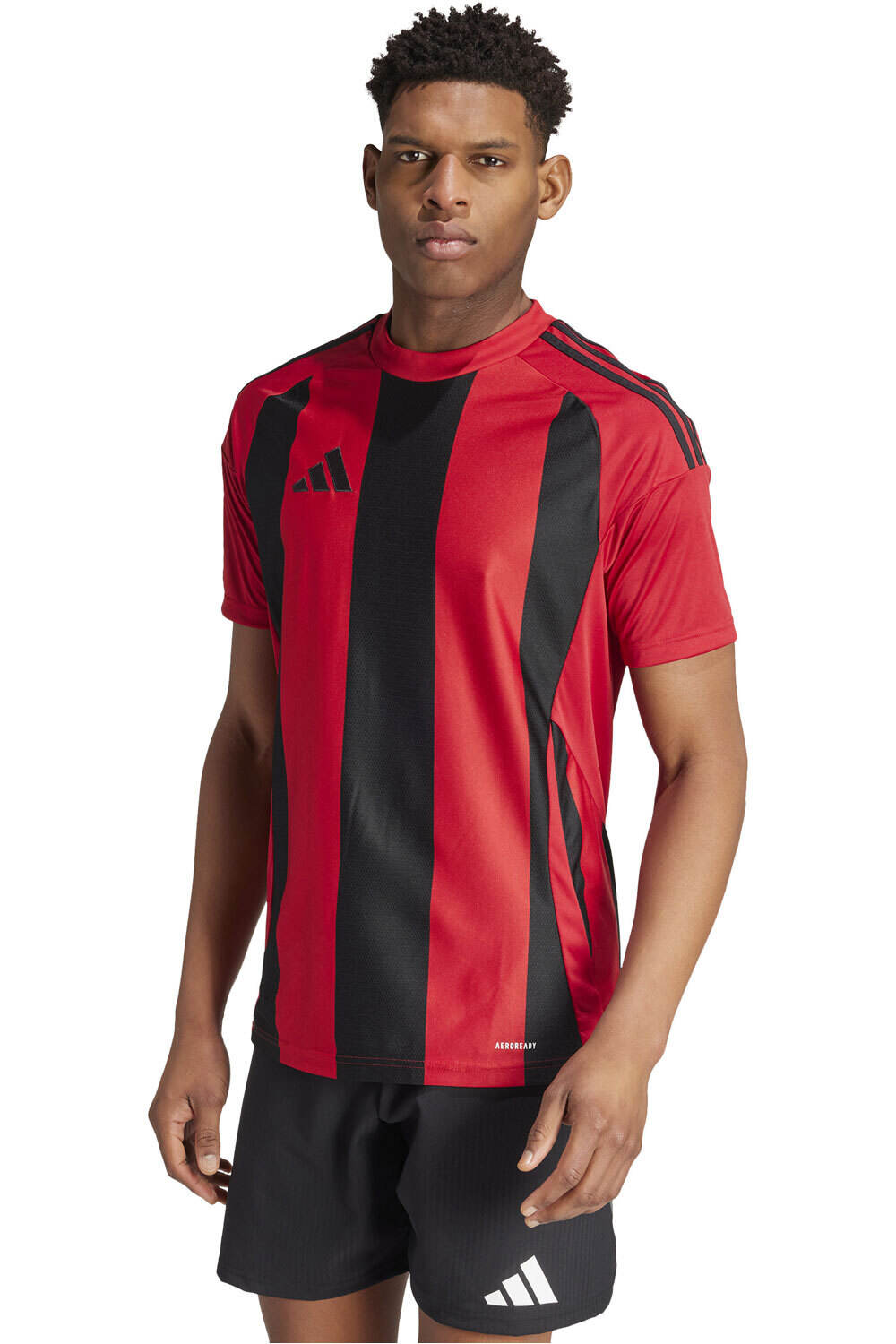 adidas camisetas fútbol manga corta STRIPED 24 JSY vista frontal