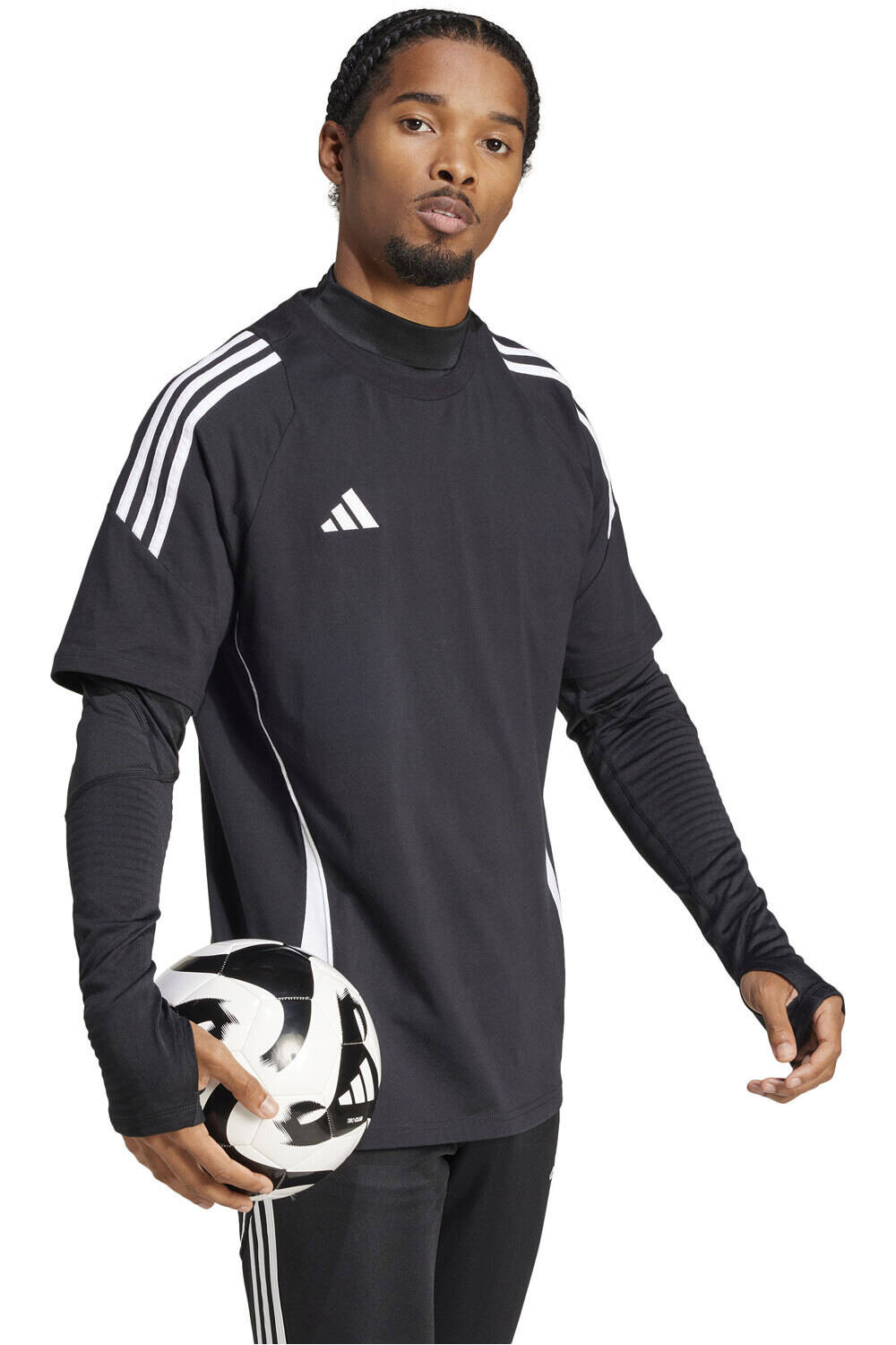 adidas camisetas fútbol manga larga TF CR LS TEE M vista detalle