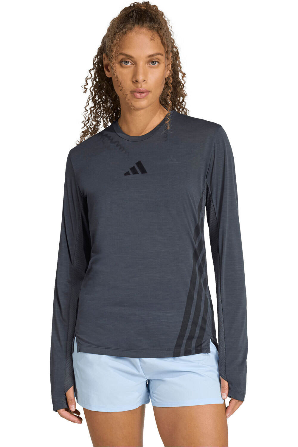 adidas camisetas trail running manga larga mujer TERREX XPERIOR CLIMACOOL+ vista frontal