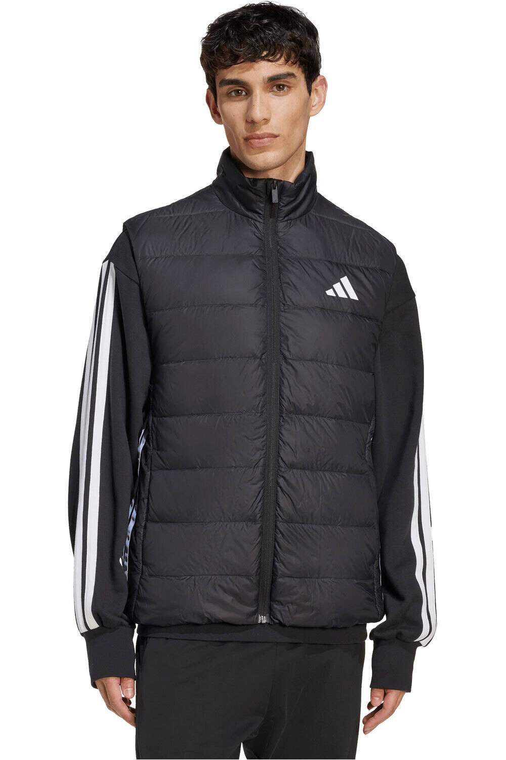 adidas chaleco outdoor hombre ESSENTIALS CLIMAWARM 3 STRIPES vista frontal