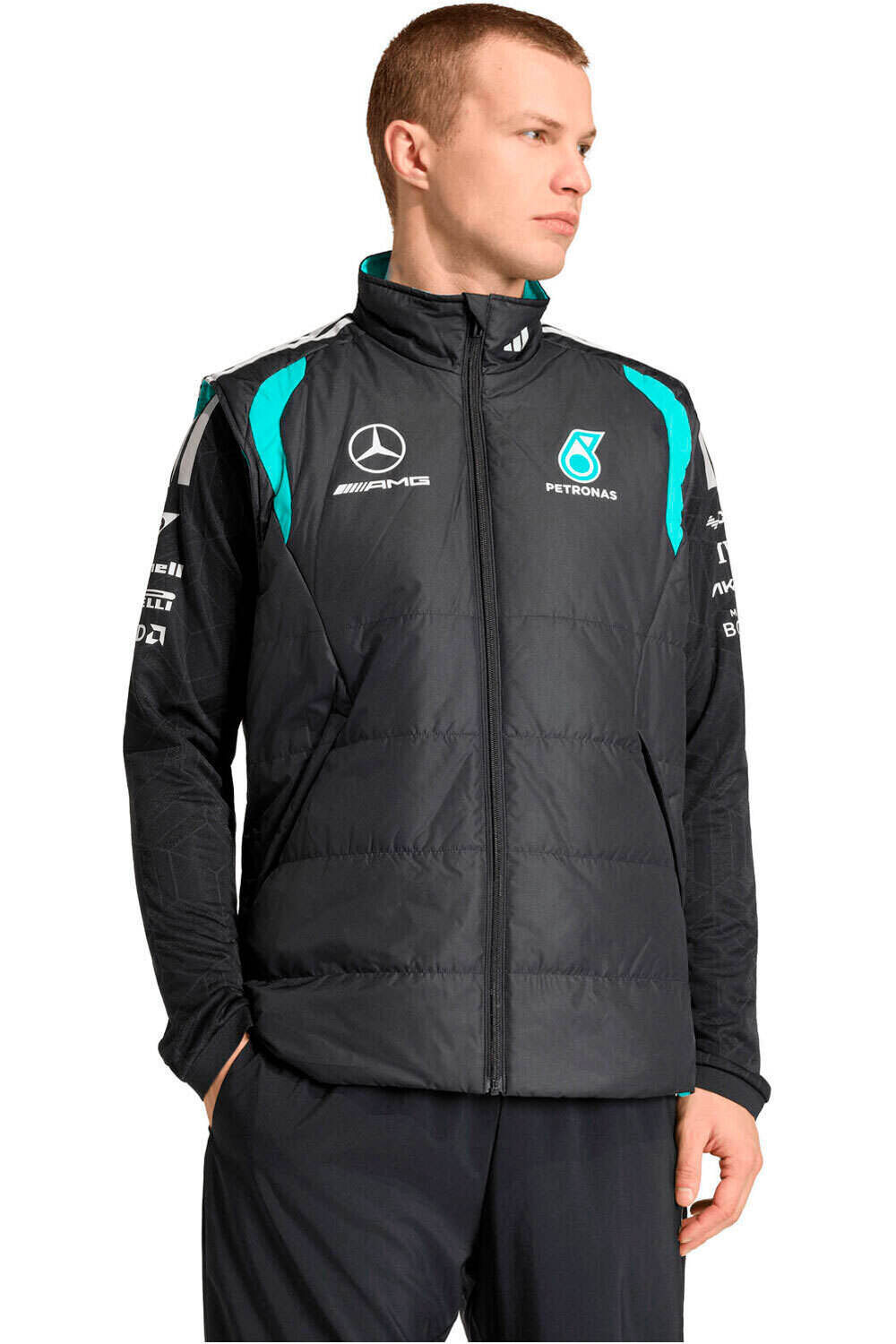 adidas chalecos hombre MERCEDES-AMG PETRONAS F1 MECHANICS vista frontal