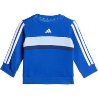 adidas chándal bebé ESSENTIALS TIBERIO FLEECE 3 BANDAS vista trasera