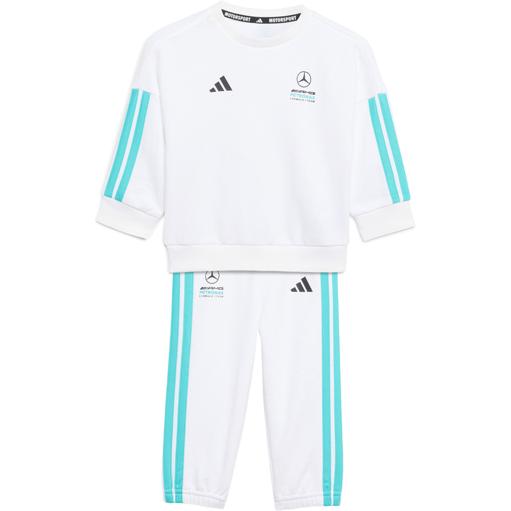 adidas chándal bebé MERCEDES-AMG PETRONAS F1 DNA vista frontal
