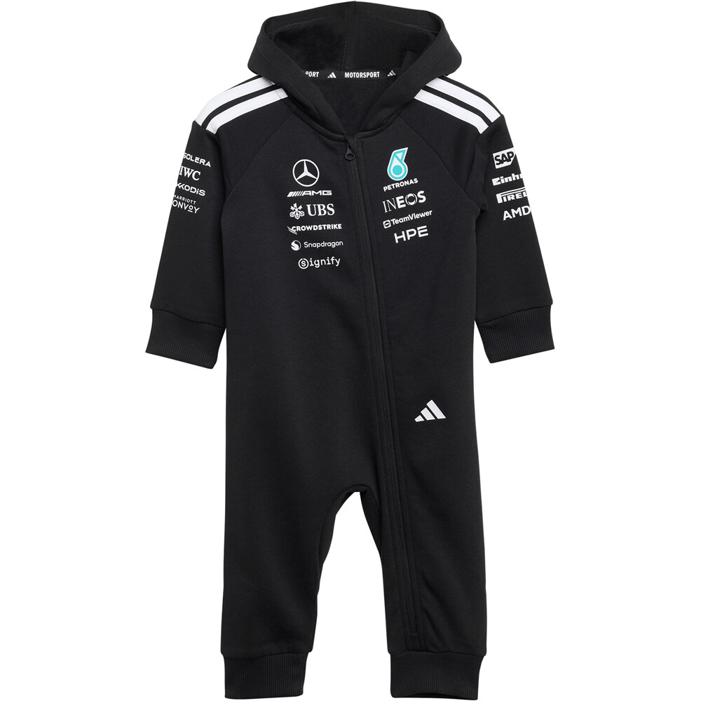 adidas chándal bebé MERCEDES-AMG PETRONAS FORMULA 1 TEAM DNA vista frontal