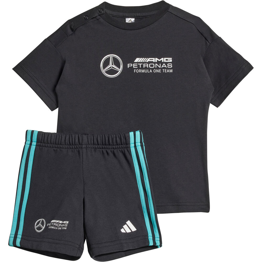 adidas chándal bebé MERCEDES F1 DNA vista frontal