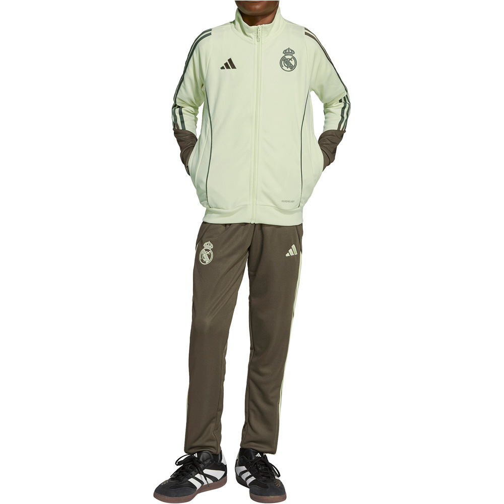 adidas chandal fútbol de equipos oficiales niño R.MADRID 26 TK SUIT Y AMVE vista frontal