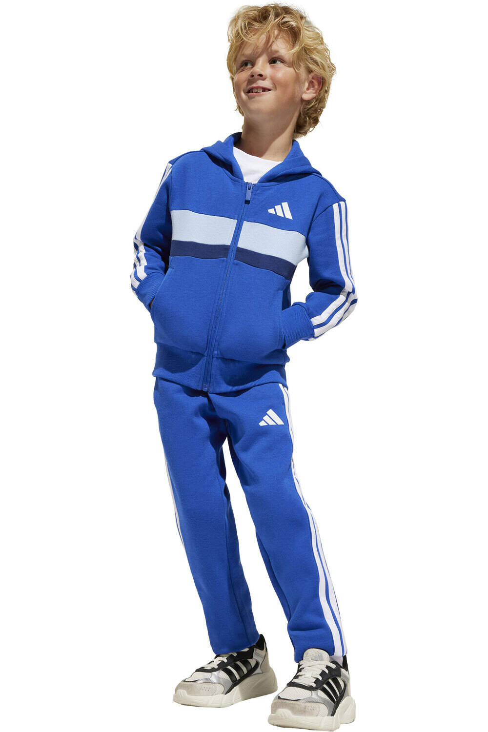 adidas chándal junior LK 3S TIB FL TS vista frontal