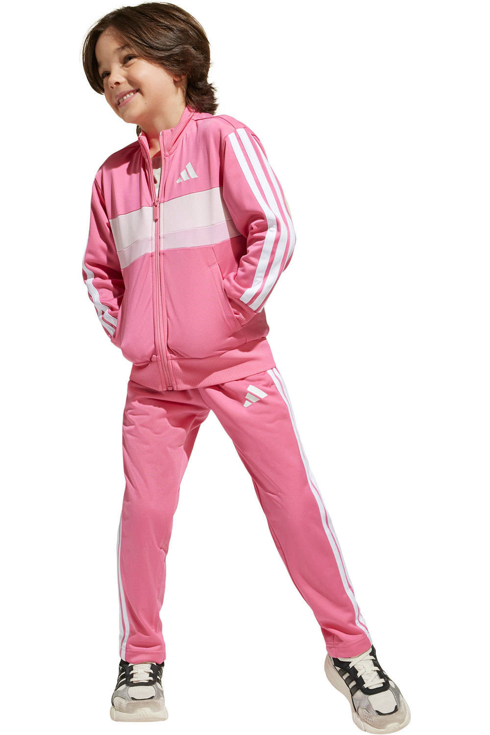 adidas chándal junior LK 3S TIB TS vista frontal