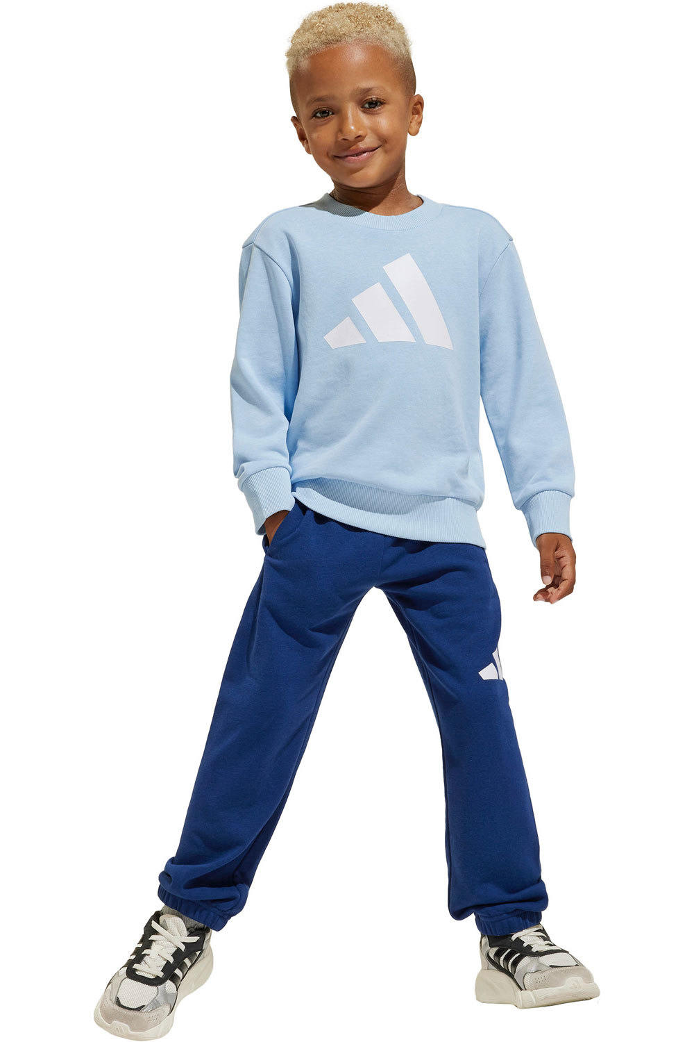 adidas chándal junior LK BL FT JOG vista frontal