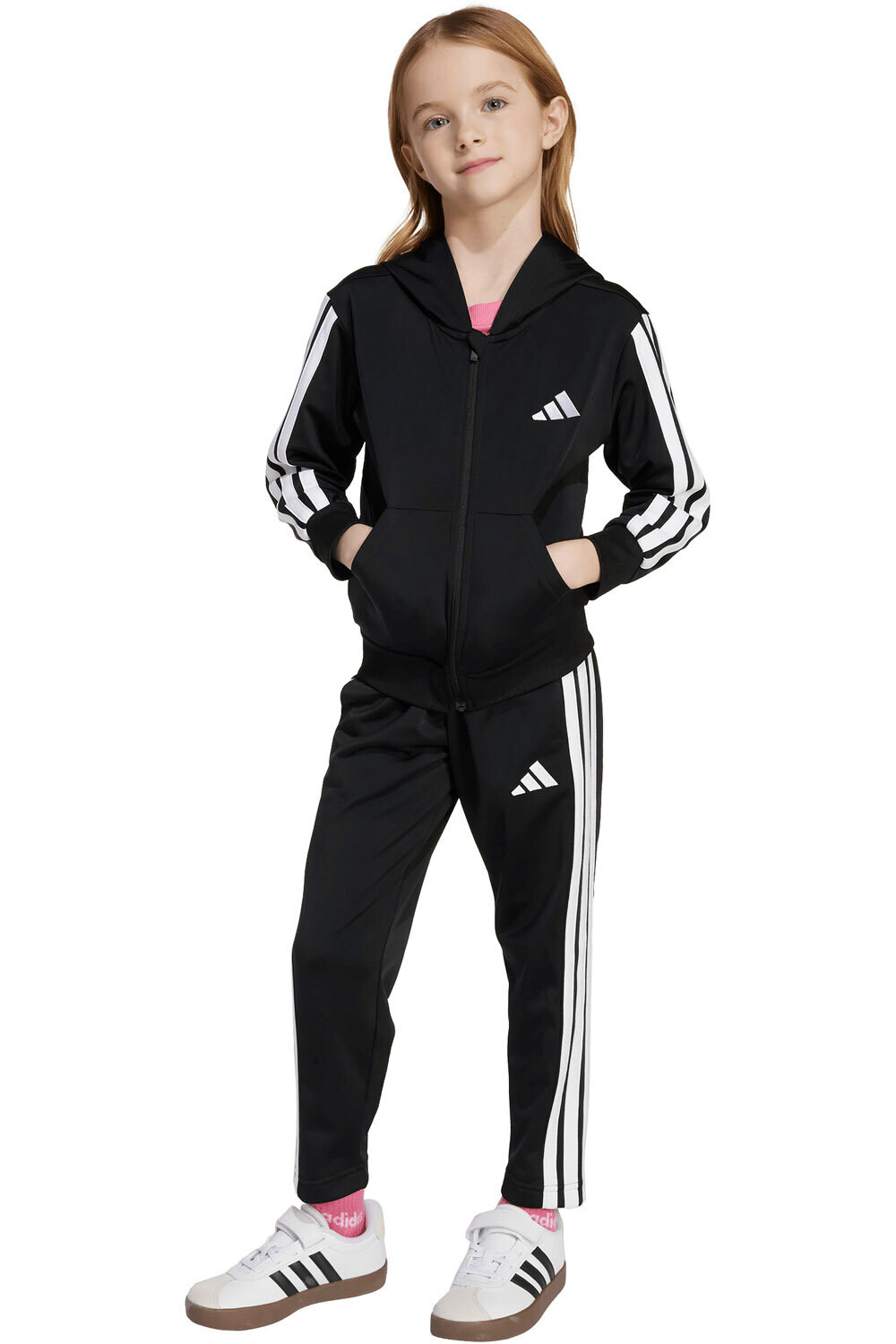 adidas chándal junior niña ESSENTIALS vista frontal