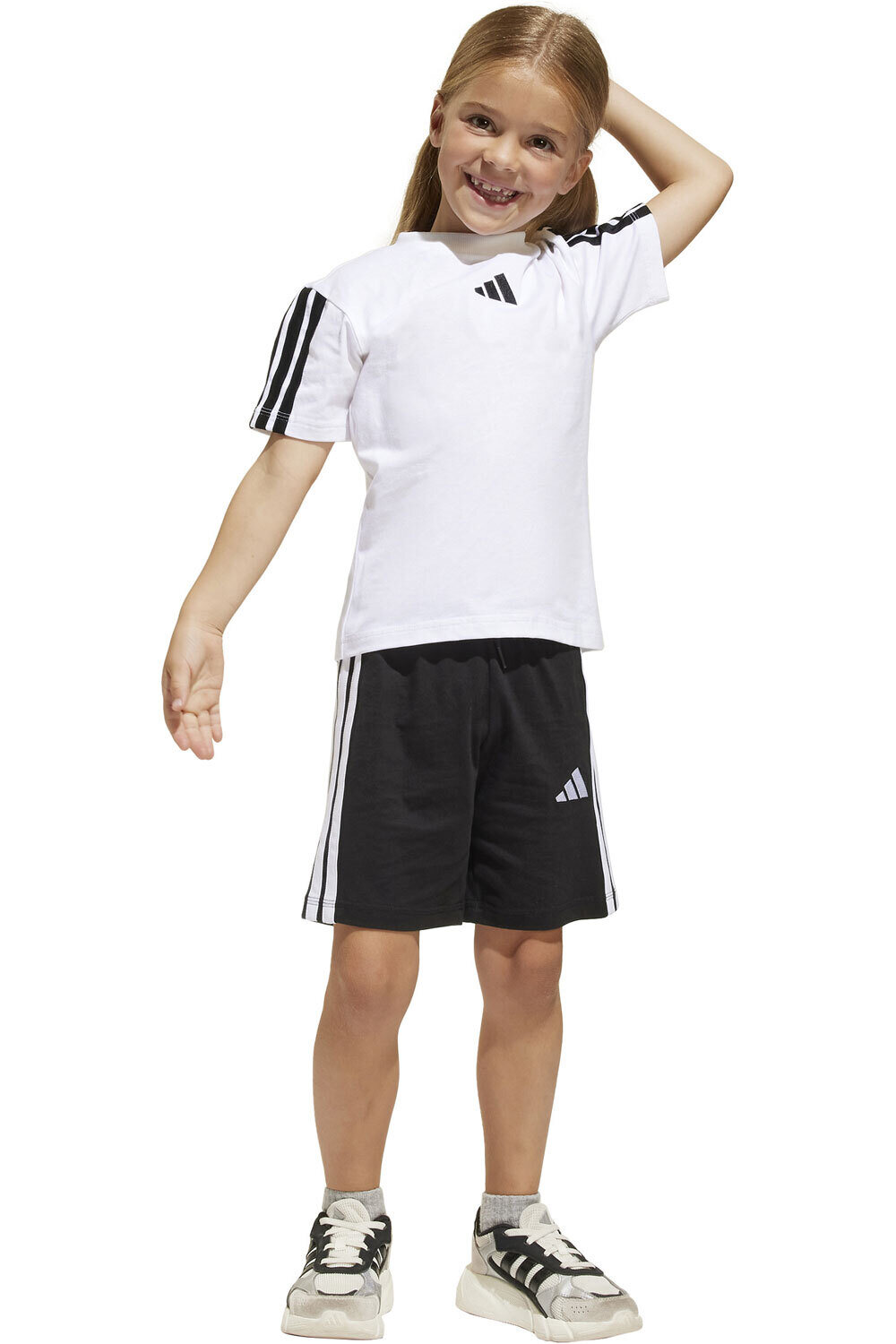 adidas chándal junior niña LK 3S T-SET 160 vista frontal