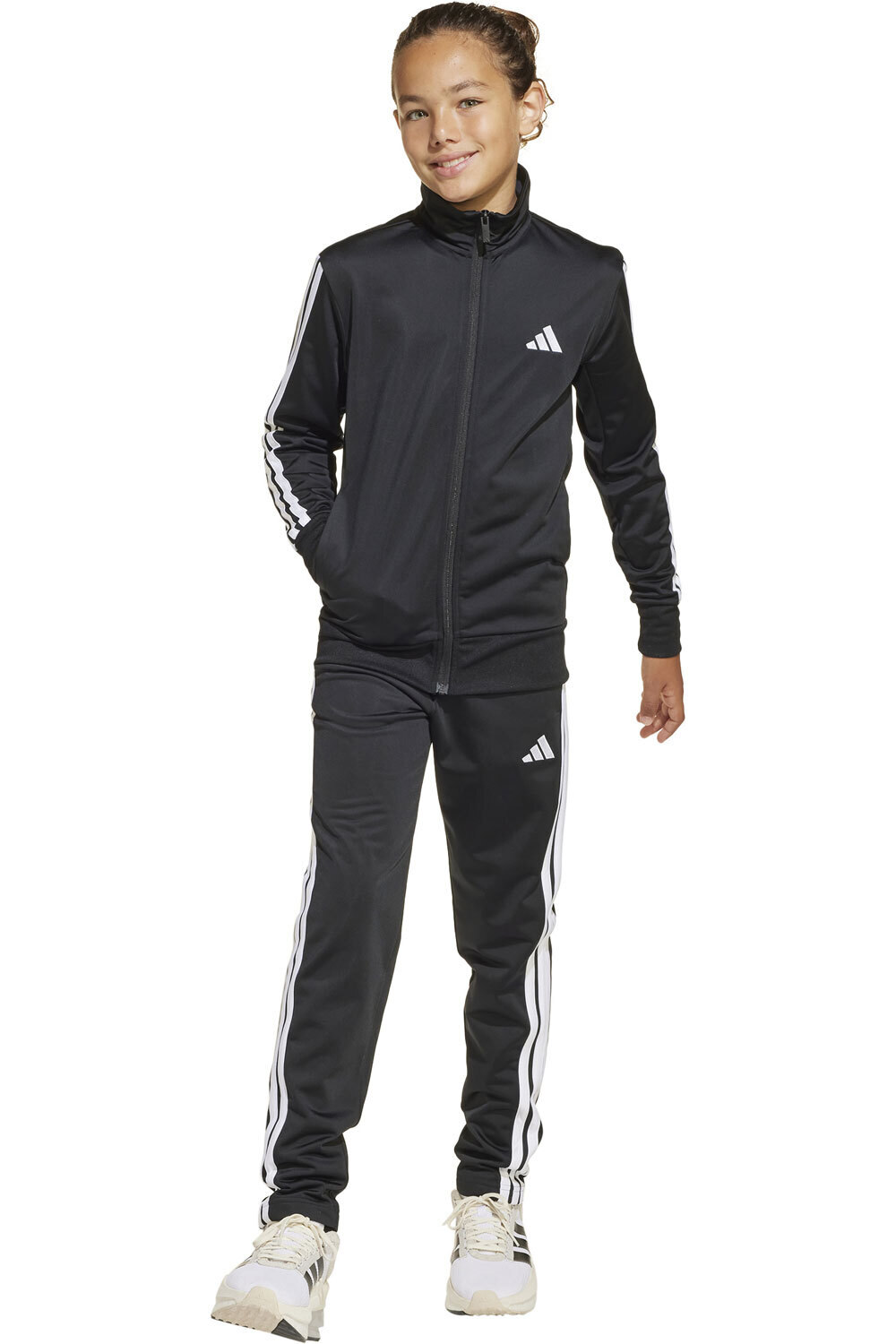 adidas chándal niña X_J 3S TR TS 205 vista frontal