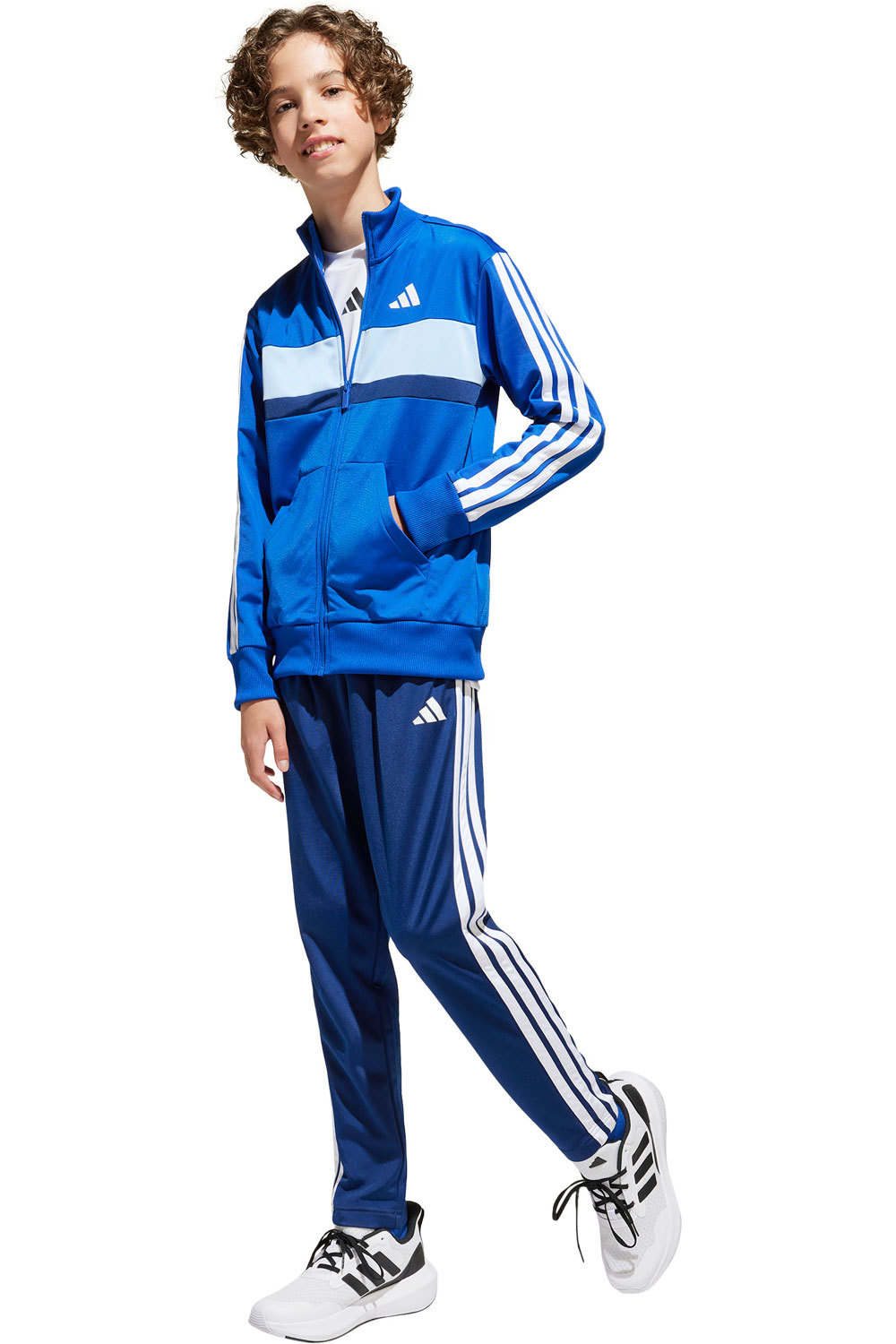 adidas chándal niño J 3S TIBERIO TS vista frontal