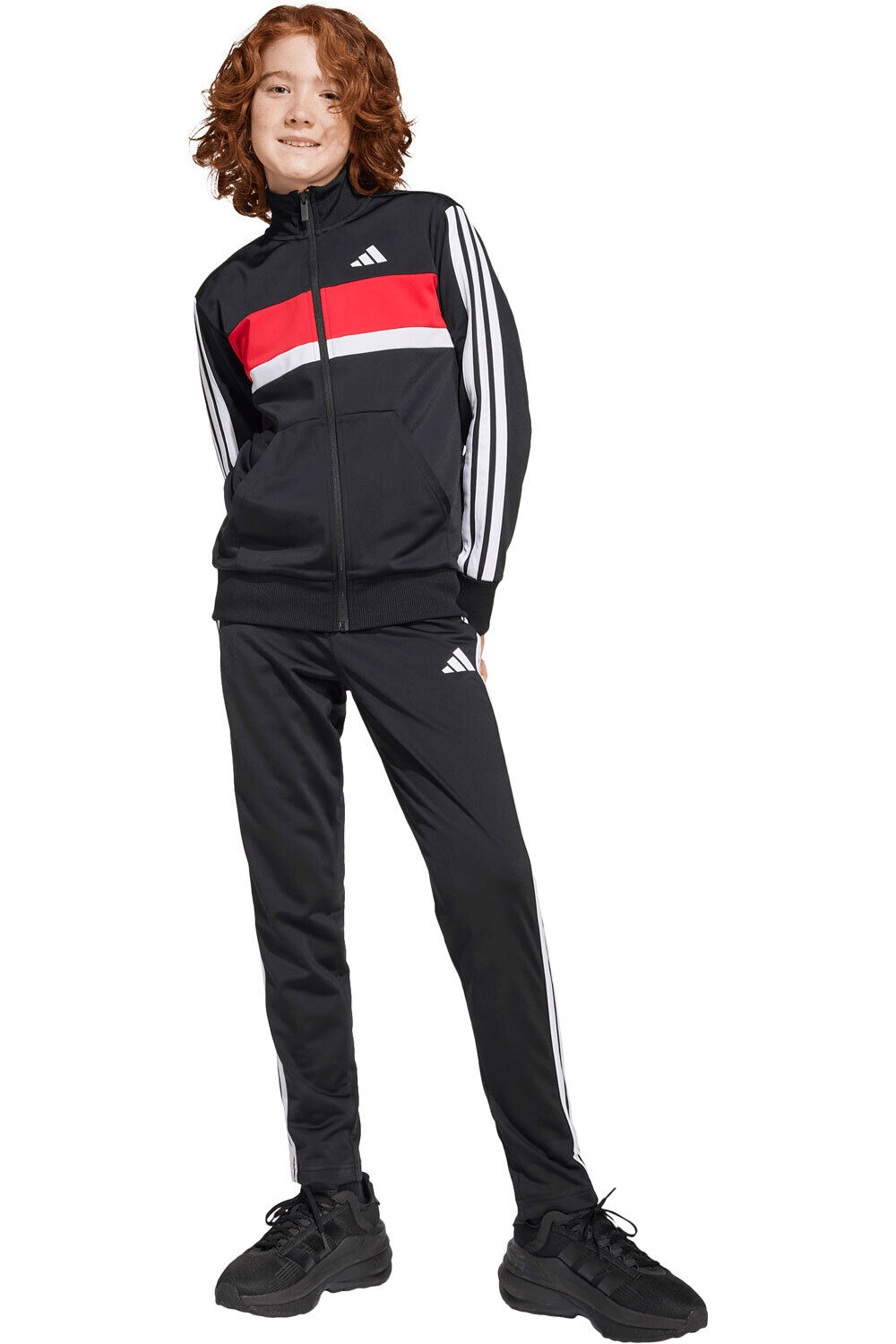adidas chándal niño J 3S TIBERIO TS vista frontal
