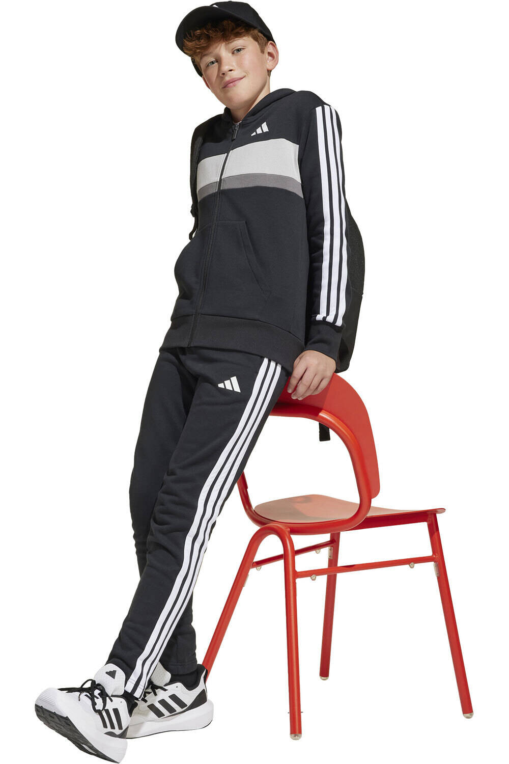 adidas chándal niño X_J 3S TIB FL TS vista detalle