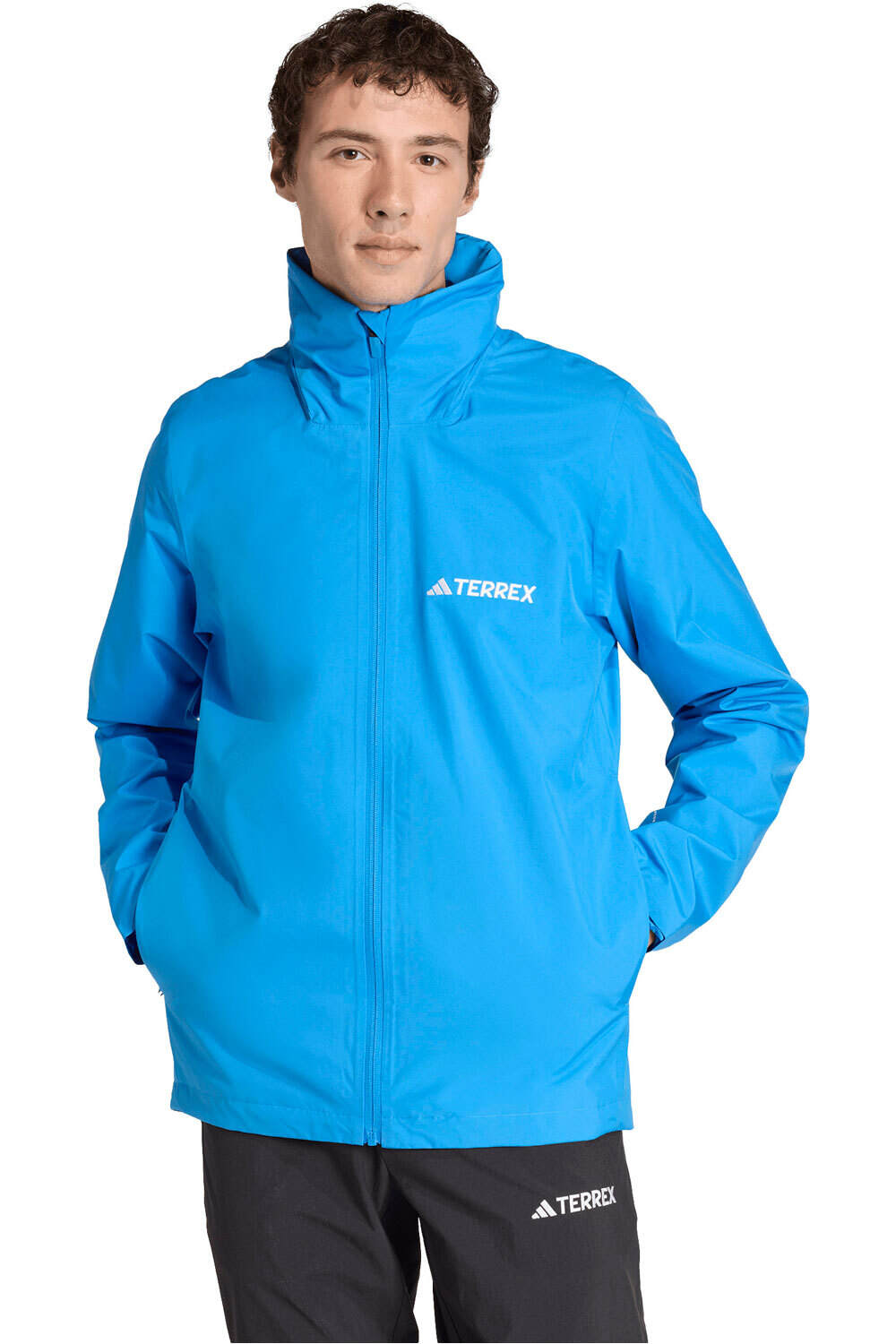 adidas chaqueta impermeable hombre MT ESS 2L R JKT vista frontal