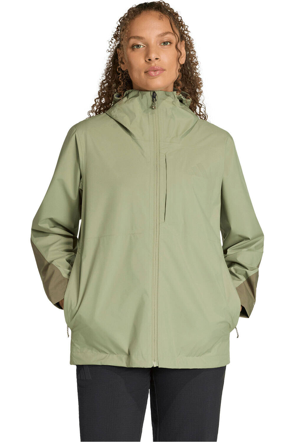 adidas chaqueta impermeable mujer TERREX MULTI 2.5 LAYER CLIMAPROOF vista frontal