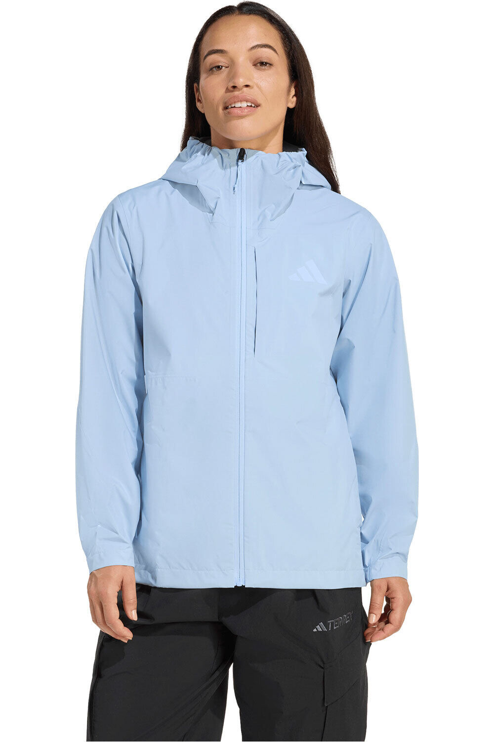 adidas chaqueta impermeable mujer TERREX MULTI 2.5 LAYER CLIMAPROOF vista frontal
