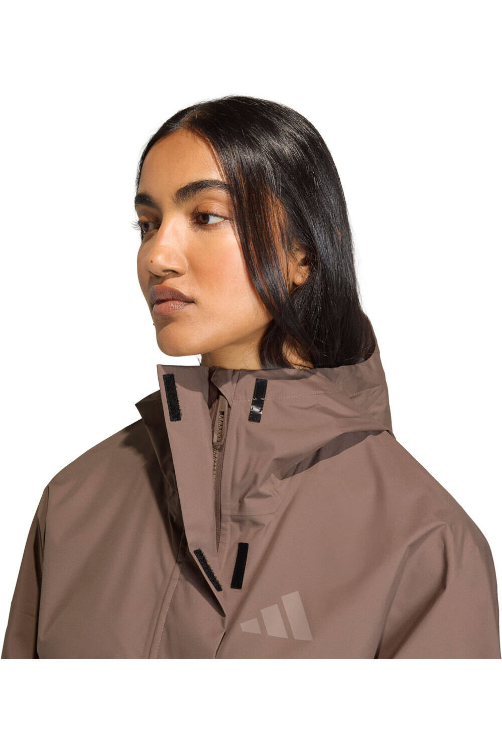 adidas chaqueta impermeable mujer TERREX XPLORIC 2.5 LAYER CLIMAPROOF vista detalle