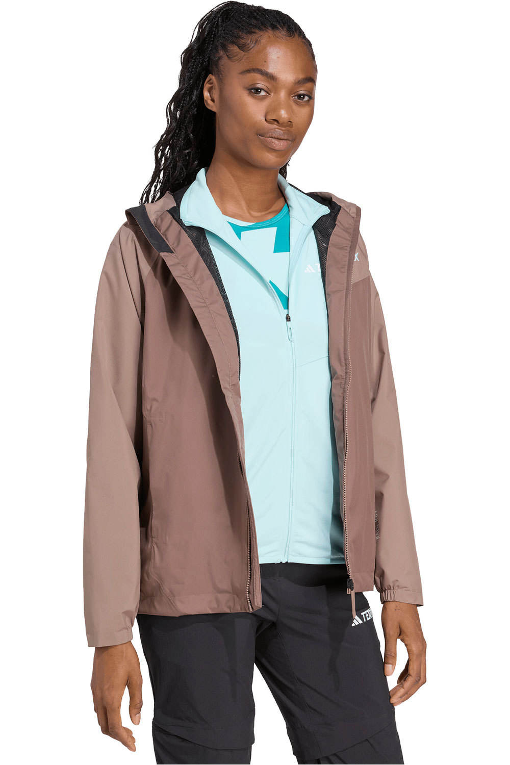 adidas chaqueta impermeable mujer W MT 2L RAIN JK vista detalle