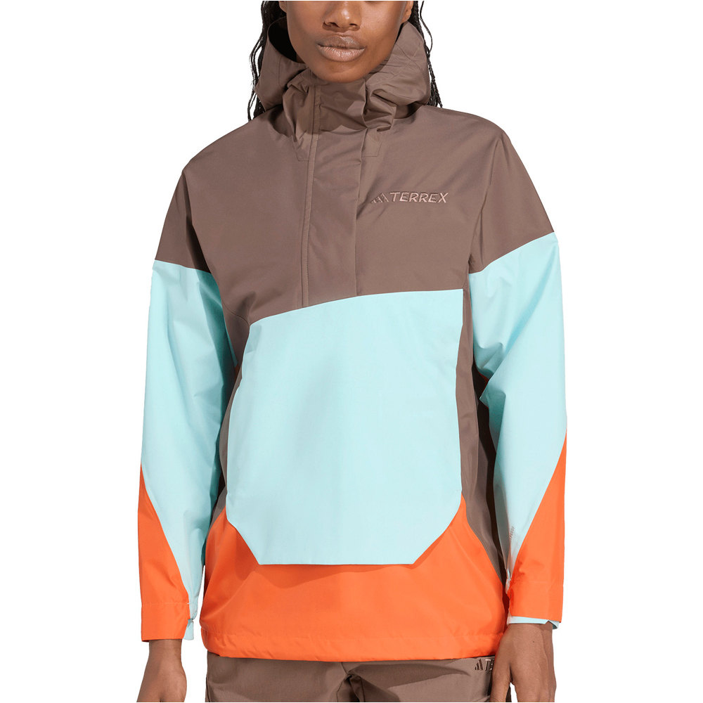 adidas chaqueta impermeable mujer W XP 2.5 ANORAK vista frontal