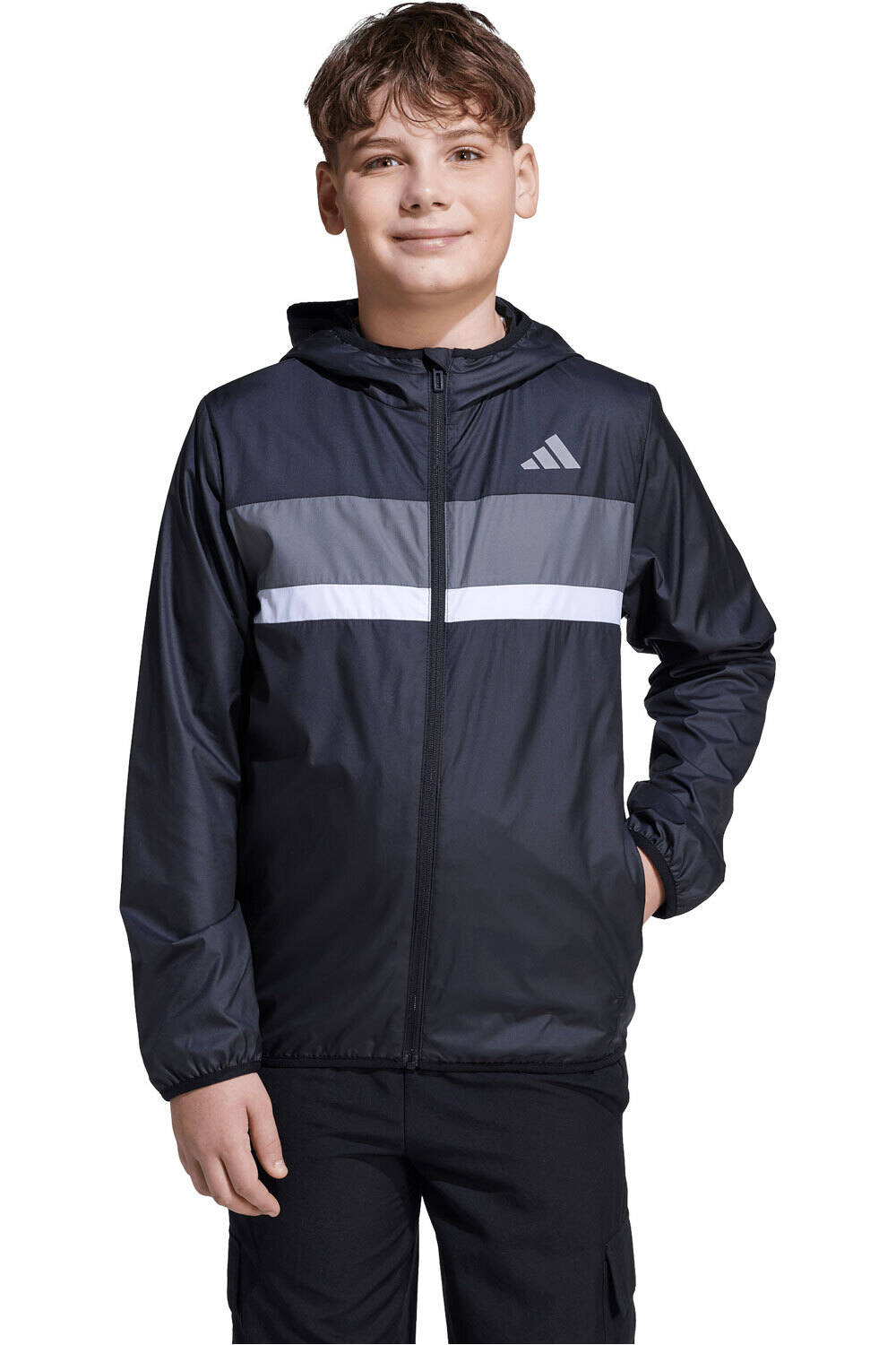 adidas chaqueta niño CORTAVIENTOS TIBERIO vista frontal